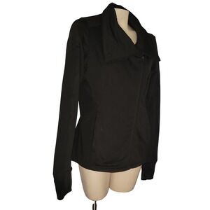 511 Tactical Black Full Zip Athletic Jacket M Thumbholes pockets outdoor hunting